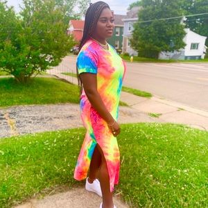 Color Splash T-Shirt Dress